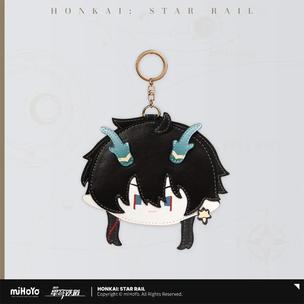 Honkai: Star Rail Chibi Character Leather Cardholder-Dan Heng • IL-miHoYo-Ace Cards & Collectibles