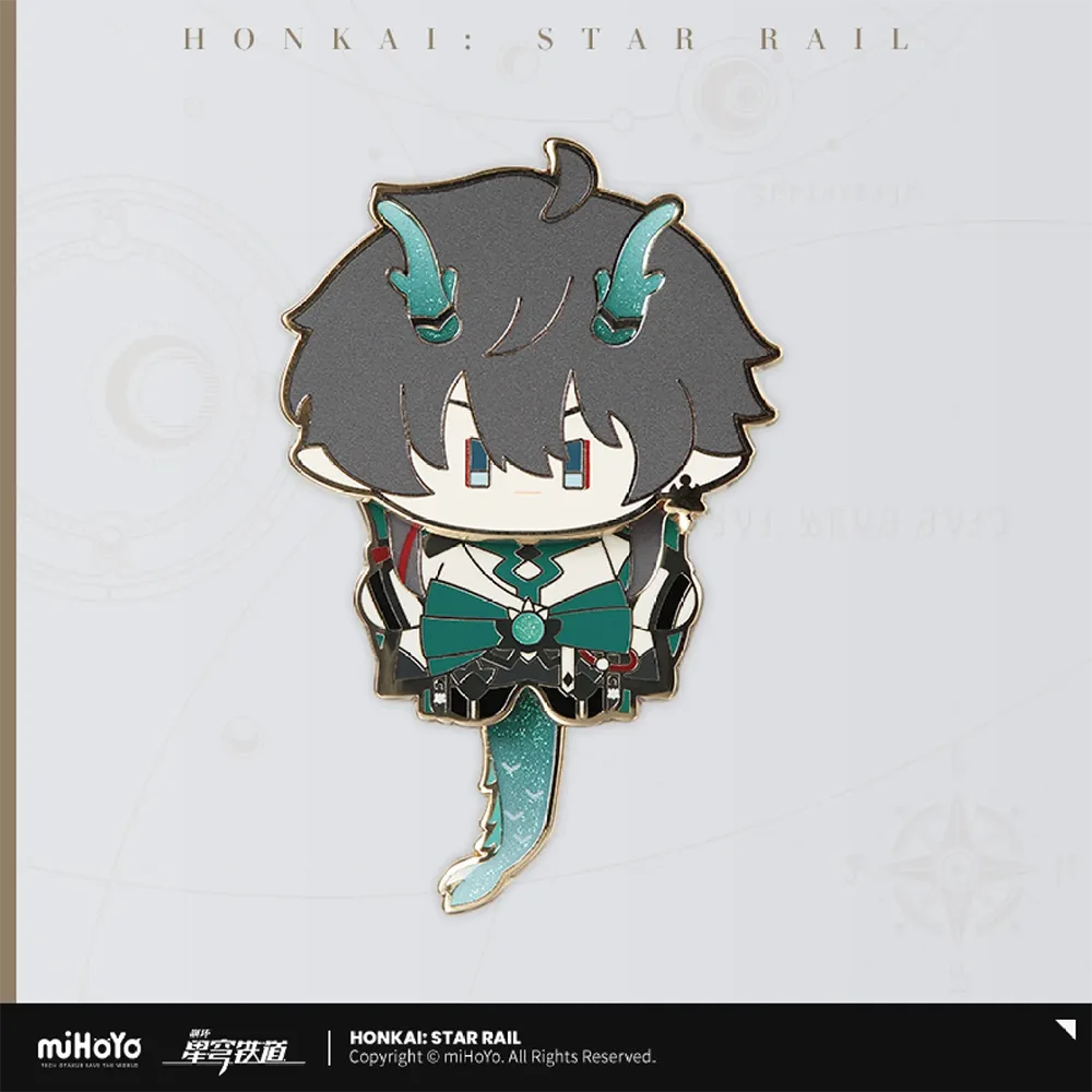 Honkai: Star Rail Chibi Character Metal Badge