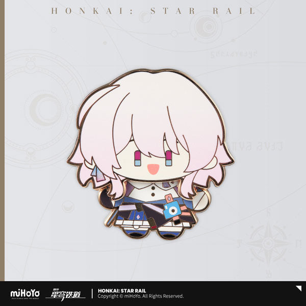 Honkai: Star Rail Chibi Character Metal Badge
