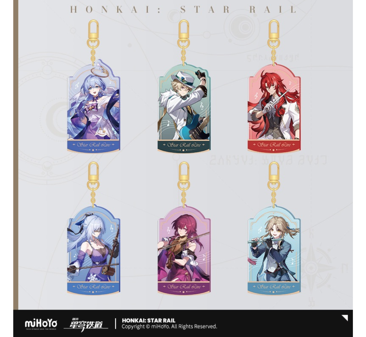 Honkai: Star Rail LIVE Series Acrylic Keychain-Robin-miHoYo-Ace Cards & Collectibles