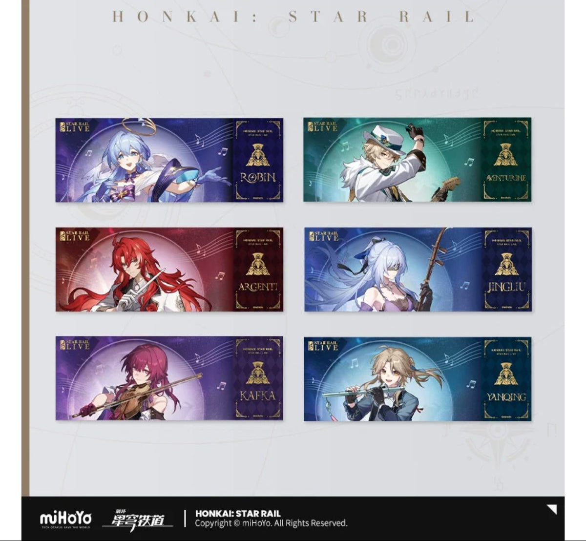 Honkai: Star Rail LIVE Series Holographic Collectible Ticket-Robin-miHoYo-Ace Cards & Collectibles
