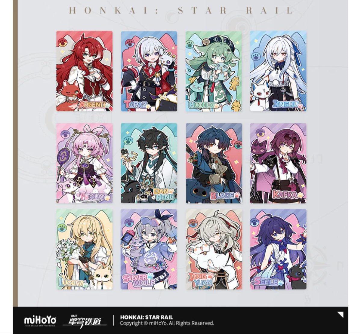 Honkai: Star Rail Little Cat Holographic Collectible Ticket-Kafka-miHoYo-Ace Cards & Collectibles