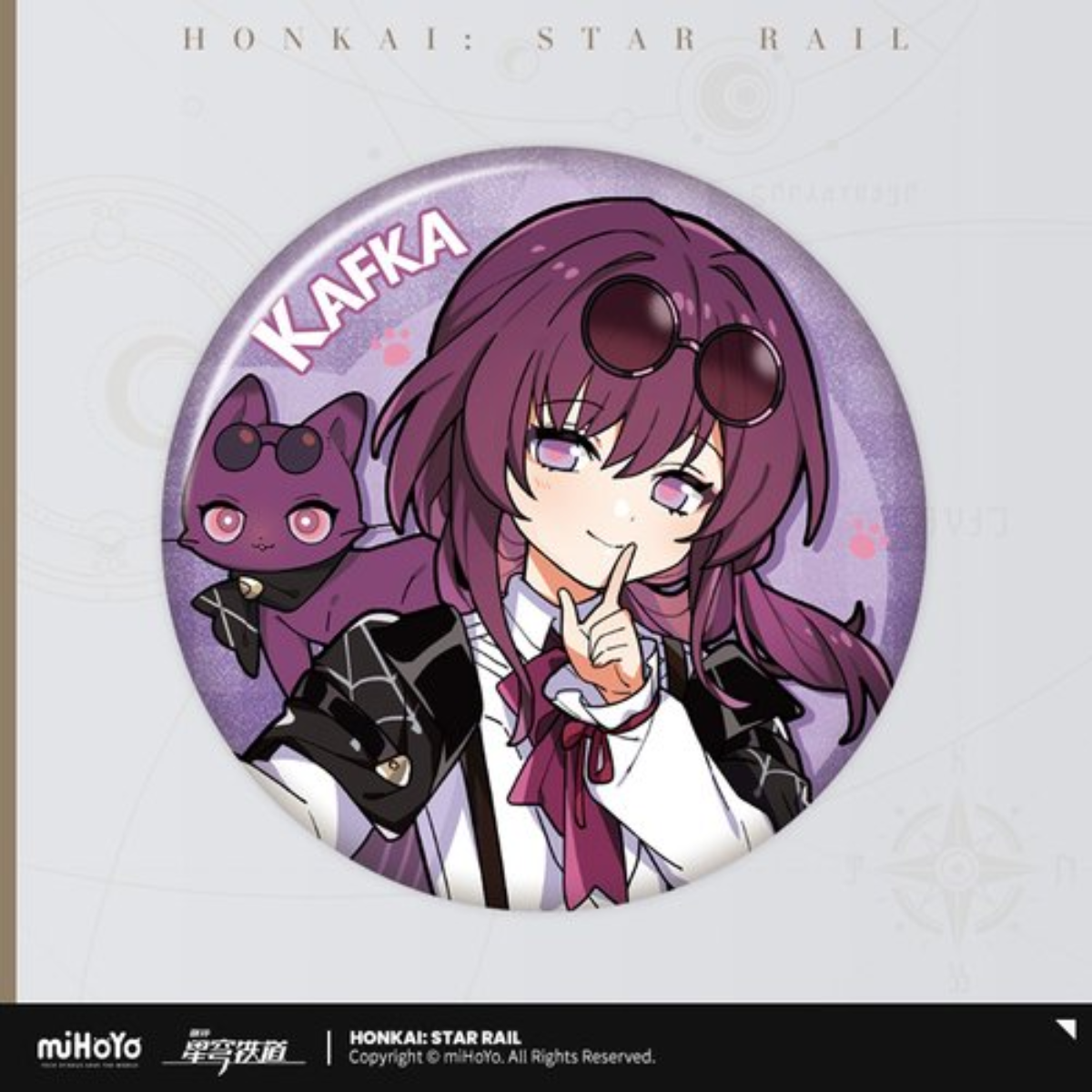 Honkai: Star Rail Little Cat Tin Badge-Kafka-miHoYo-Ace Cards & Collectibles