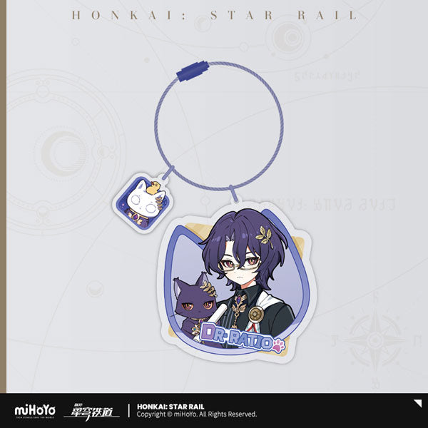 Honkai: Star Rail Little Kitty Acrylic Keychain-Dr. Ratio-miHoYo-Ace Cards & Collectibles