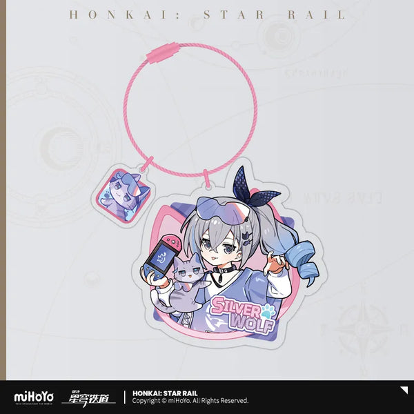 Honkai: Star Rail Little Kitty Acrylic Keychain-Silver Wolf-miHoYo-Ace Cards & Collectibles