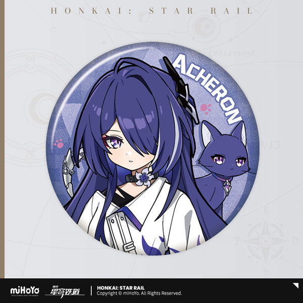 Honkai: Star Rail Little Kitty Series Badge-Acheron-miHoYo-Ace Cards & Collectibles