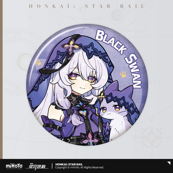 Honkai: Star Rail Little Kitty Series Badge-Black Swan-miHoYo-Ace Cards & Collectibles