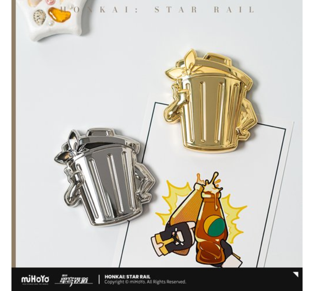 Honkai: Star Rail Lordly Trashcan Fridge Magnet Series-Silver-miHoYo-Ace Cards & Collectibles