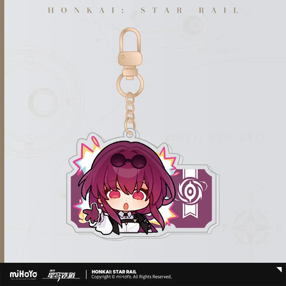 Honkai: Star Rail Pom-Pom Gallery Sticker Keychain-Kafka-miHoYo-Ace Cards &amp; Collectibles