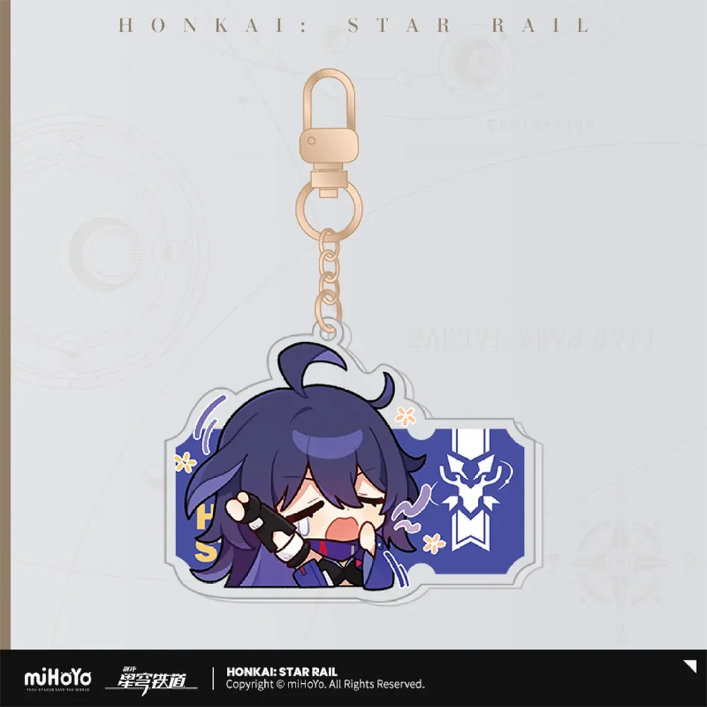 Honkai: Star Rail Pom-Pom Gallery Sticker Keychain-Seele-miHoYo-Ace Cards &amp; Collectibles