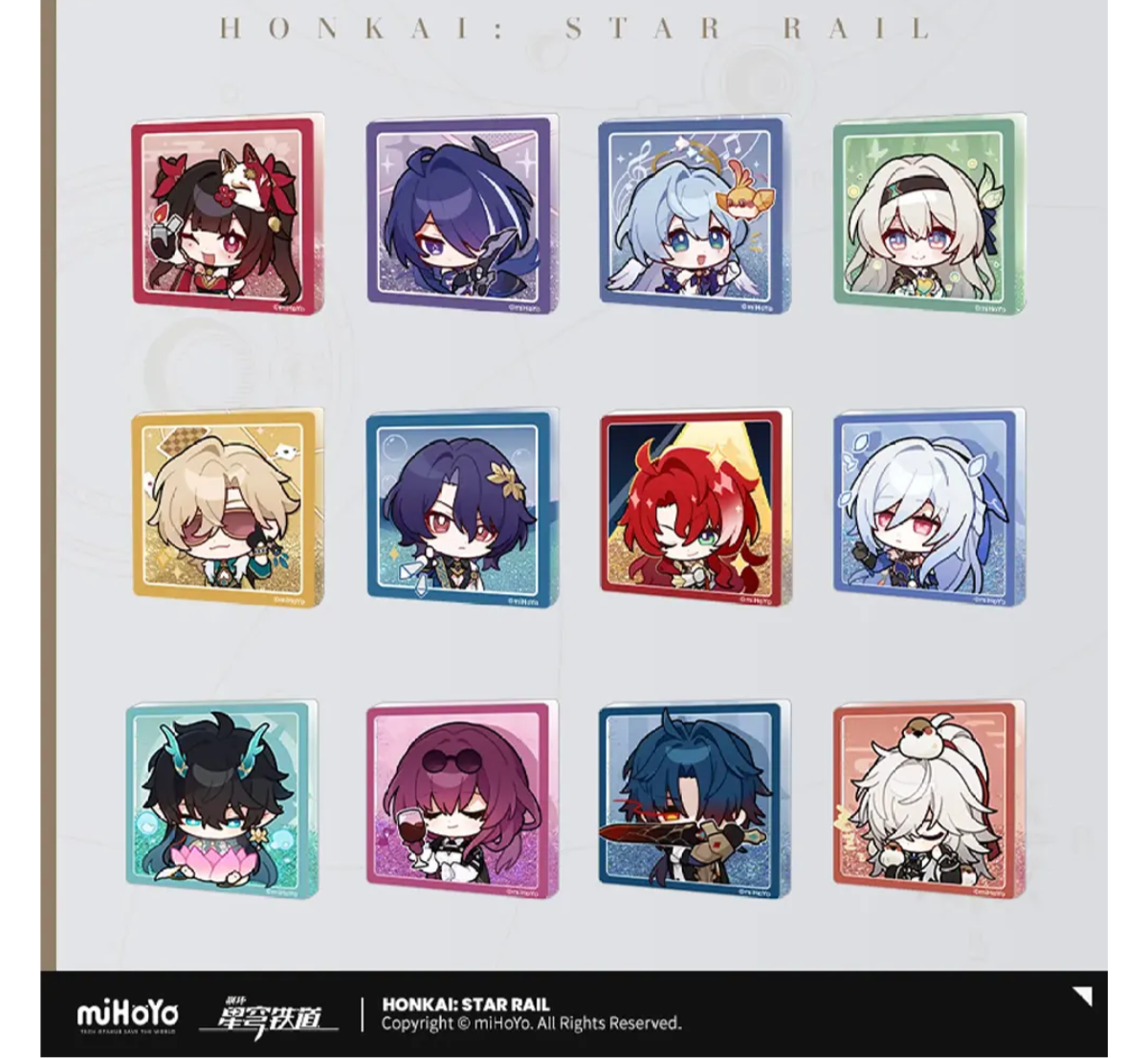 Honkai: Star Rail Pom-Pom Gallery Sticker Quicksand Fridge Magnet-Jing Yuan-miHoYo-Ace Cards & Collectibles