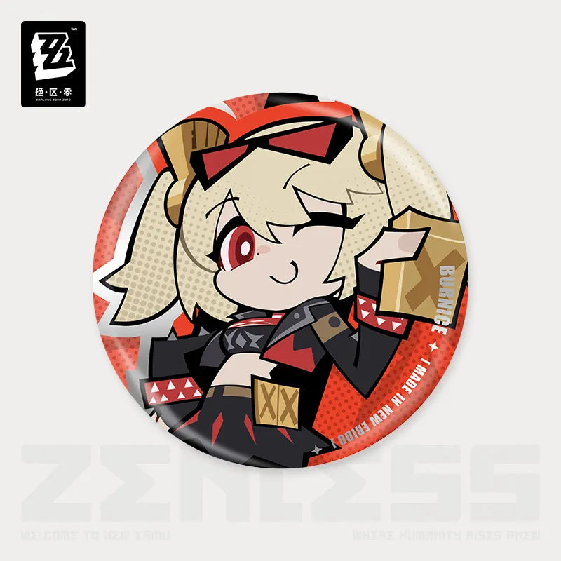 Zenless Zone Zero Ridu Chibi Badge – Sons of Calydon-Burnice White-miHoYo-Ace Cards & Collectibles
