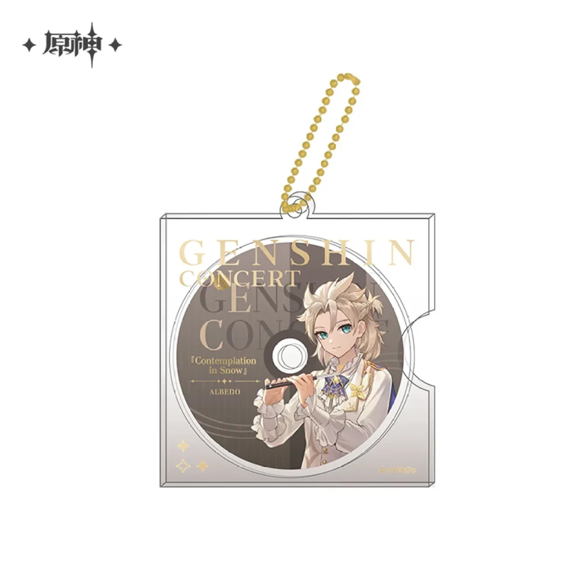 miHoYo Genshin Concert 2023 Melodies of an Endless Journey CD-style Keychain-Albedo-miHoYo-Ace Cards & Collectibles