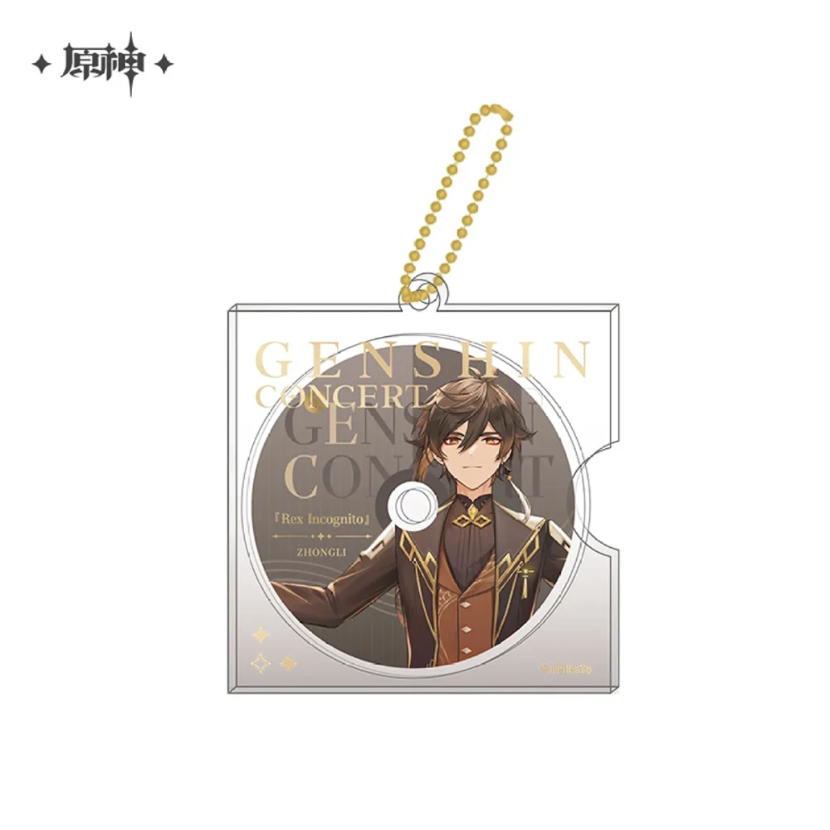 miHoYo Genshin Concert 2023 Melodies of an Endless Journey CD-style Keychain-Zhongli-miHoYo-Ace Cards & Collectibles