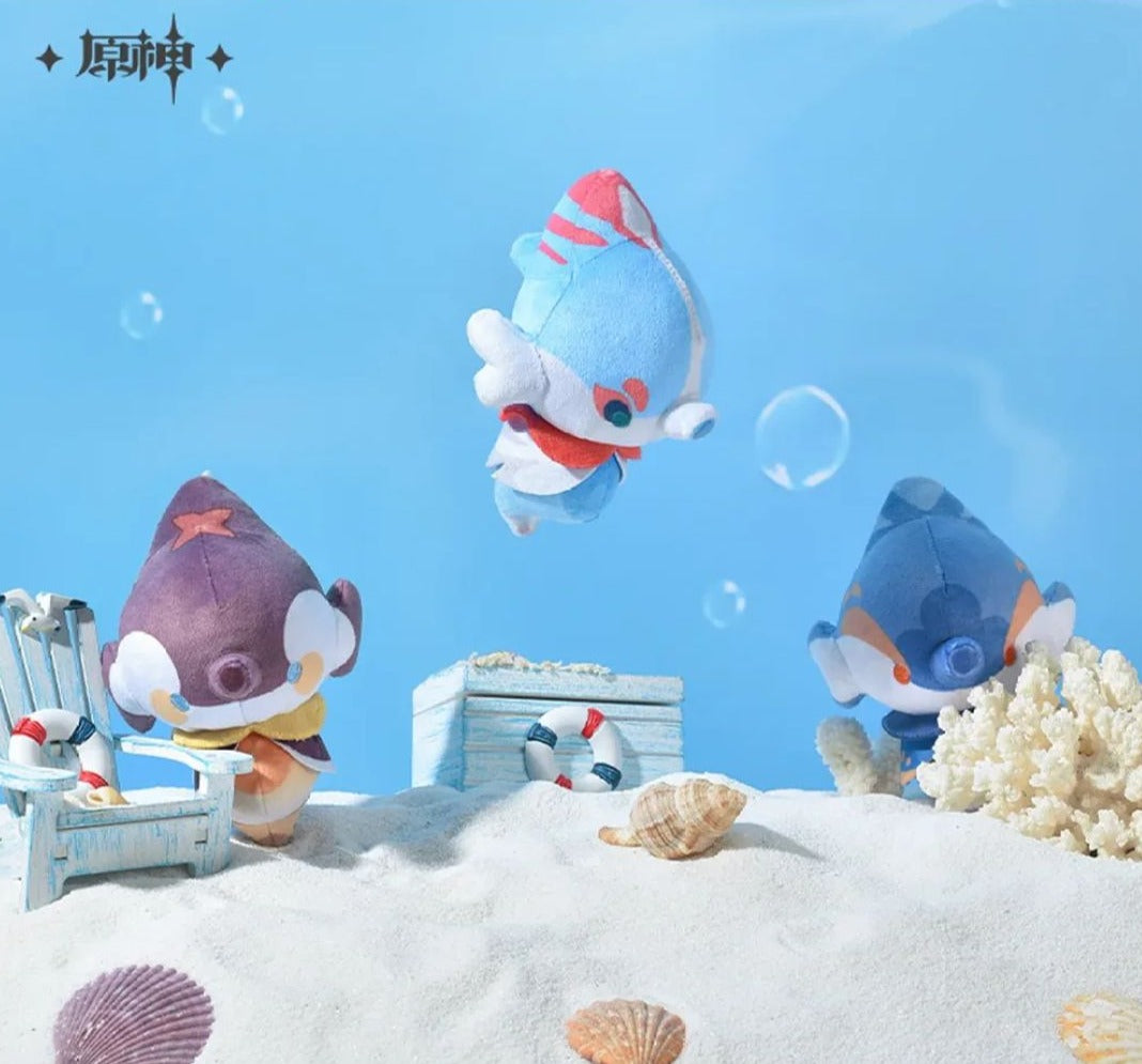 miHoYo Genshin Impact Bubbly Seahorse Keychain Plushie-Baby Blue-miHoYo-Ace Cards & Collectibles