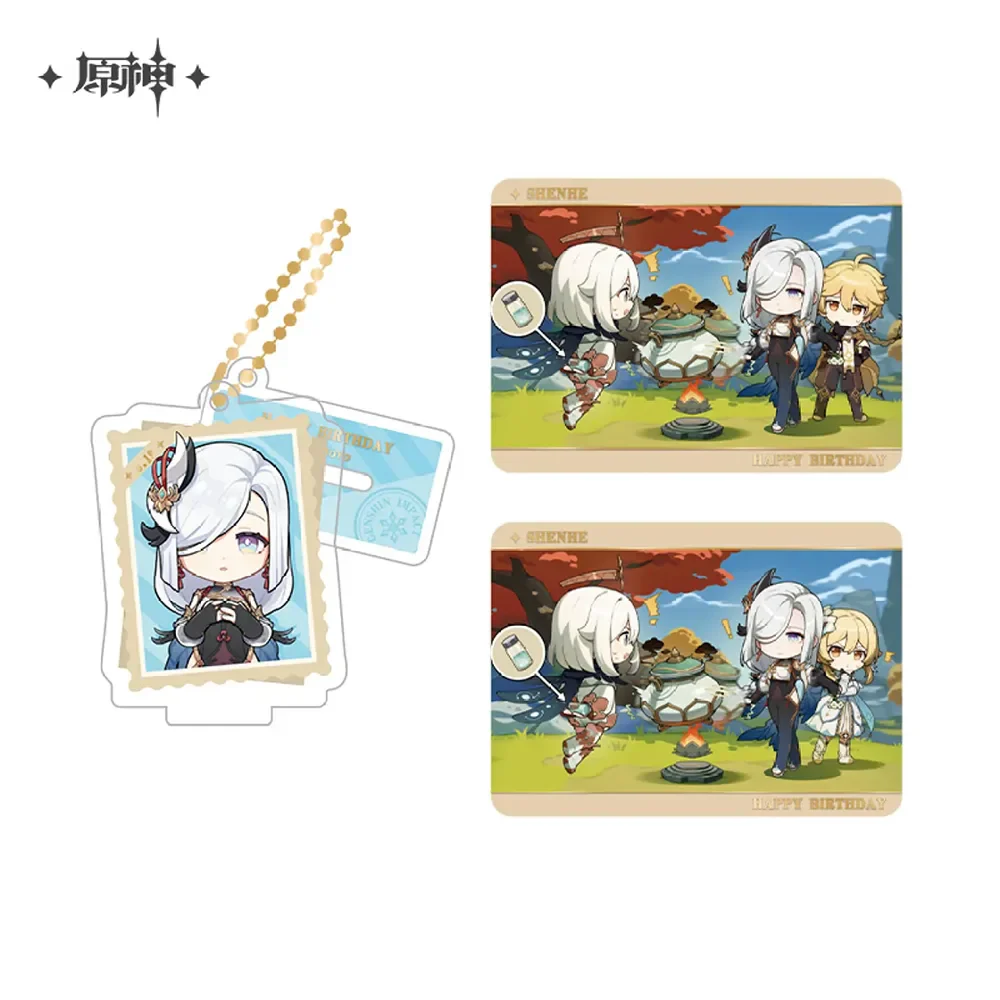 miHoYo Genshin Impact Capturing the Good Times Acrylic Stand & Card Set-Shenhe-miHoYo-Ace Cards & Collectibles