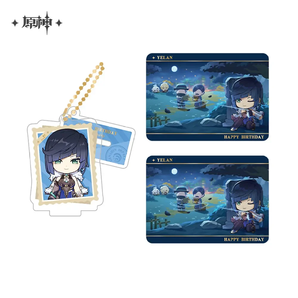 miHoYo Genshin Impact Capturing the Good Times Acrylic Stand & Card Set-Yelan-miHoYo-Ace Cards & Collectibles