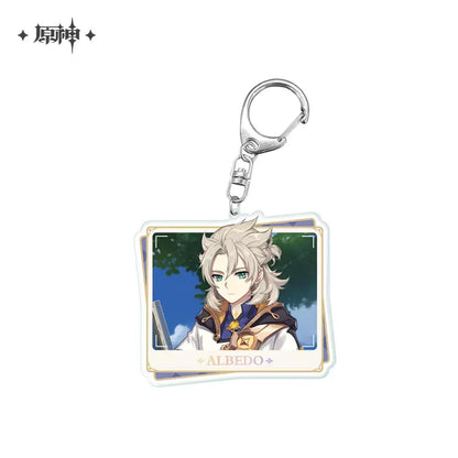 miHoYo Genshin Impact Character PV Acrylic Keychain-Albedo-miHoYo-Ace Cards &amp; Collectibles