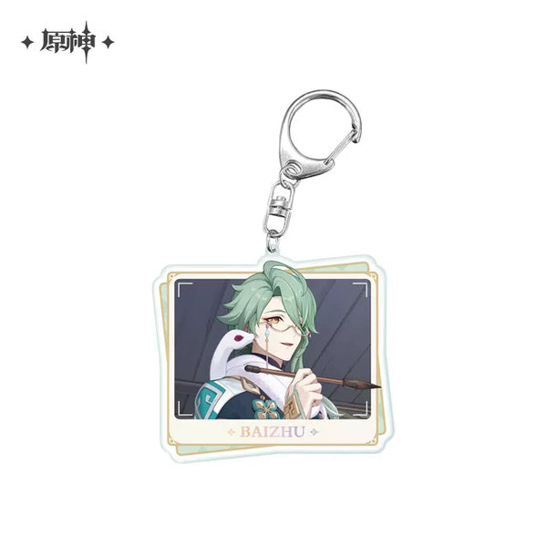 miHoYo Genshin Impact Character PV Acrylic Keychain-Baizhu-miHoYo-Ace Cards &amp; Collectibles