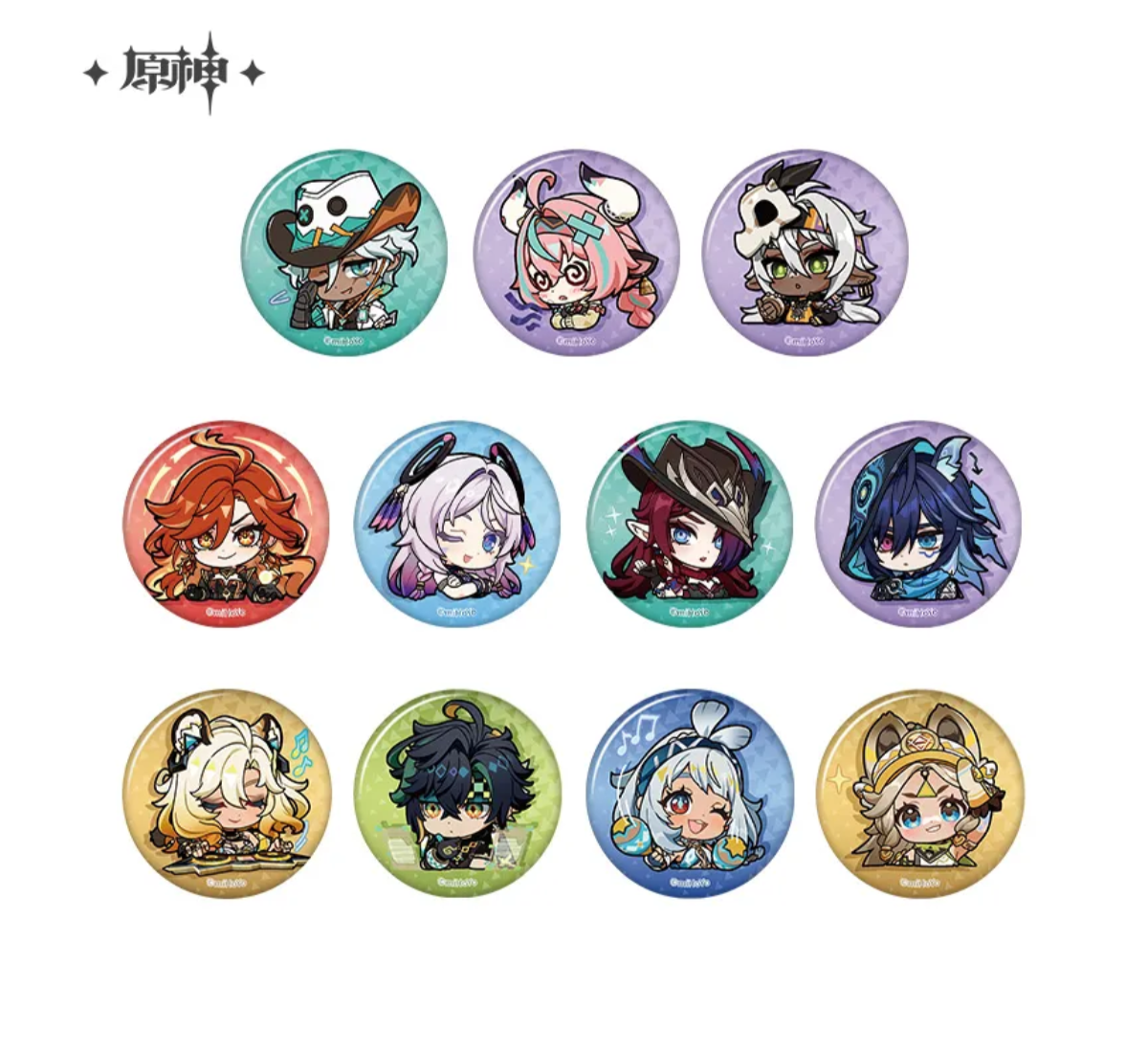 miHoYo Genshin Impact Chibi Expression Sticker Badge: Natlan-Ororon-miHoYo-Ace Cards & Collectibles