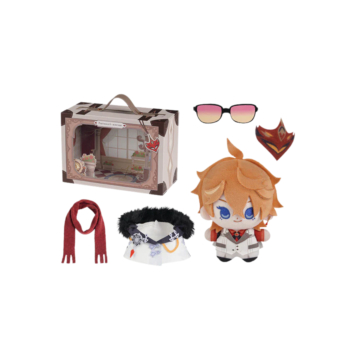 miHoYo Genshin Impact FES 2026 "Tartaglia" Mini Plush Gift Box-miHoYo-Ace Cards & Collectibles