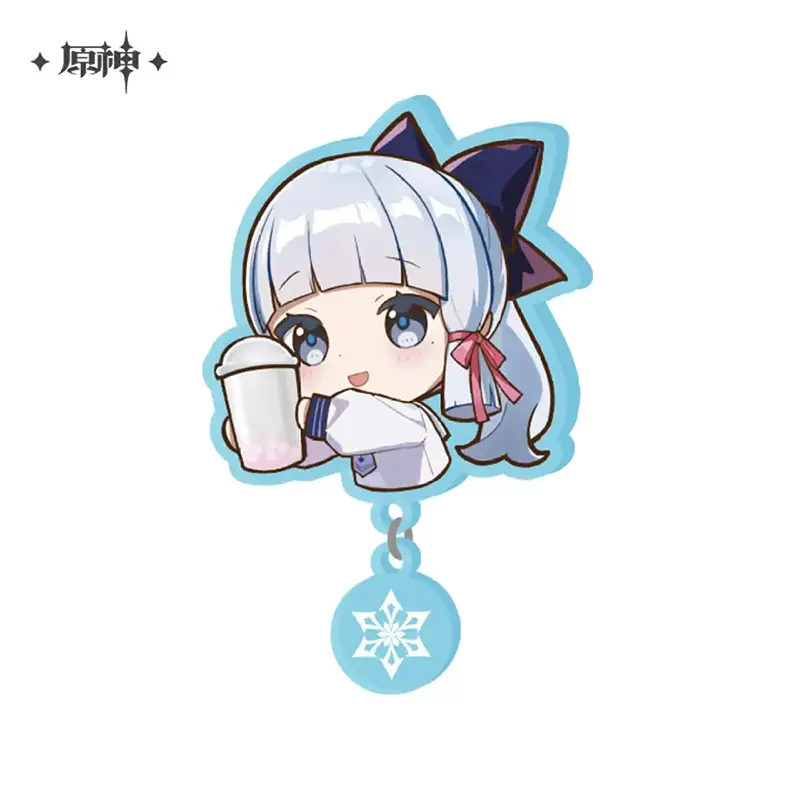 miHoYo Genshin Impact HeyTea Themed Ayaka/Ayato Merch-Ayaka (Badge)-miHoYo-Ace Cards & Collectibles