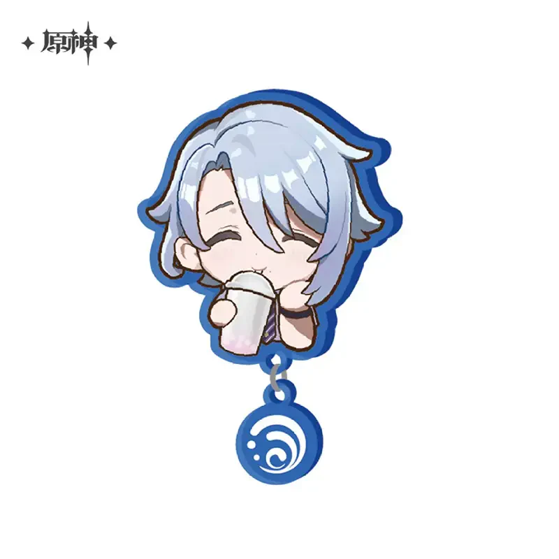 miHoYo Genshin Impact HeyTea Themed Ayaka/Ayato Merch-Ayato (Badge)-miHoYo-Ace Cards & Collectibles