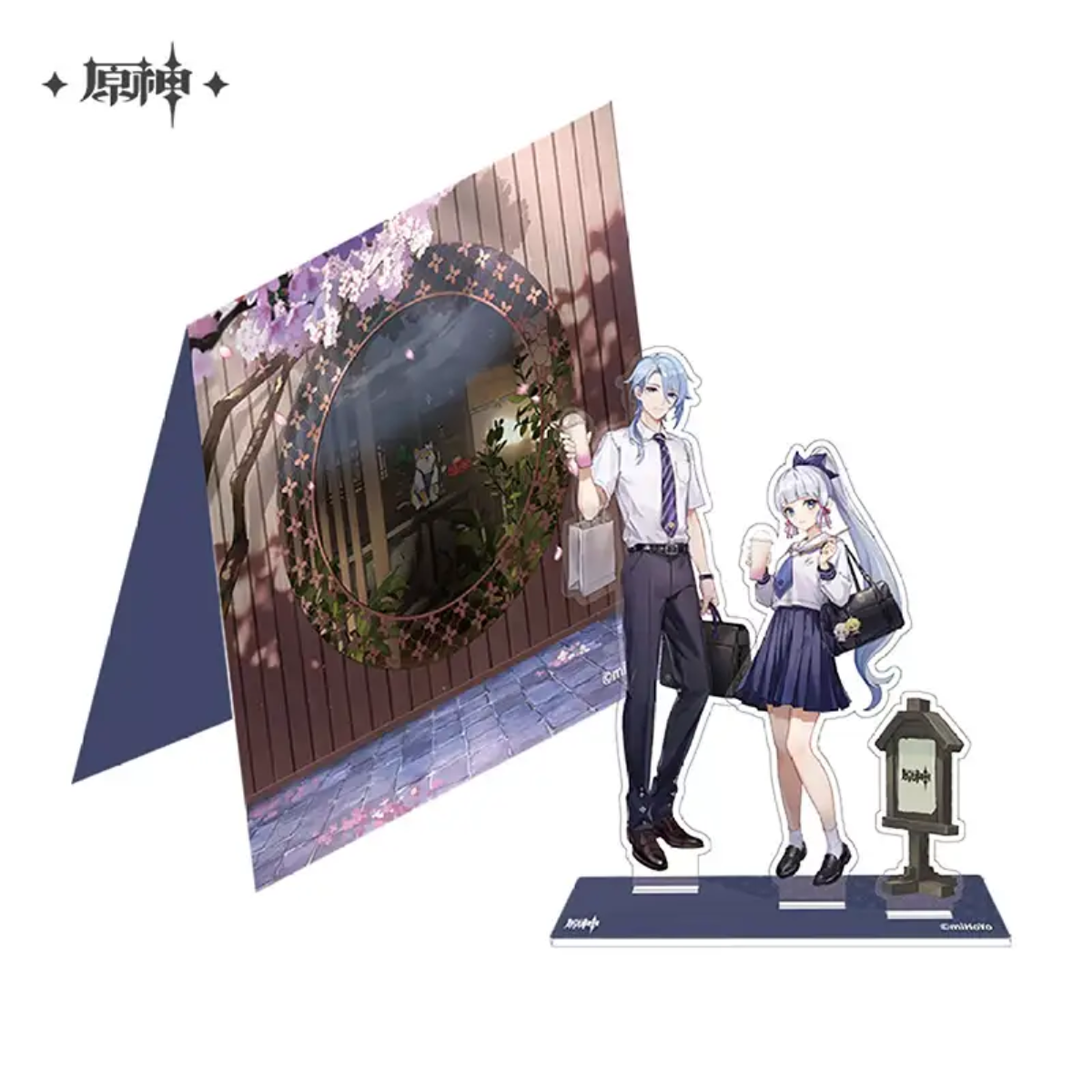 miHoYo Genshin Impact HeyTea Themed Ayaka/Ayato Merch-Standee-miHoYo-Ace Cards & Collectibles