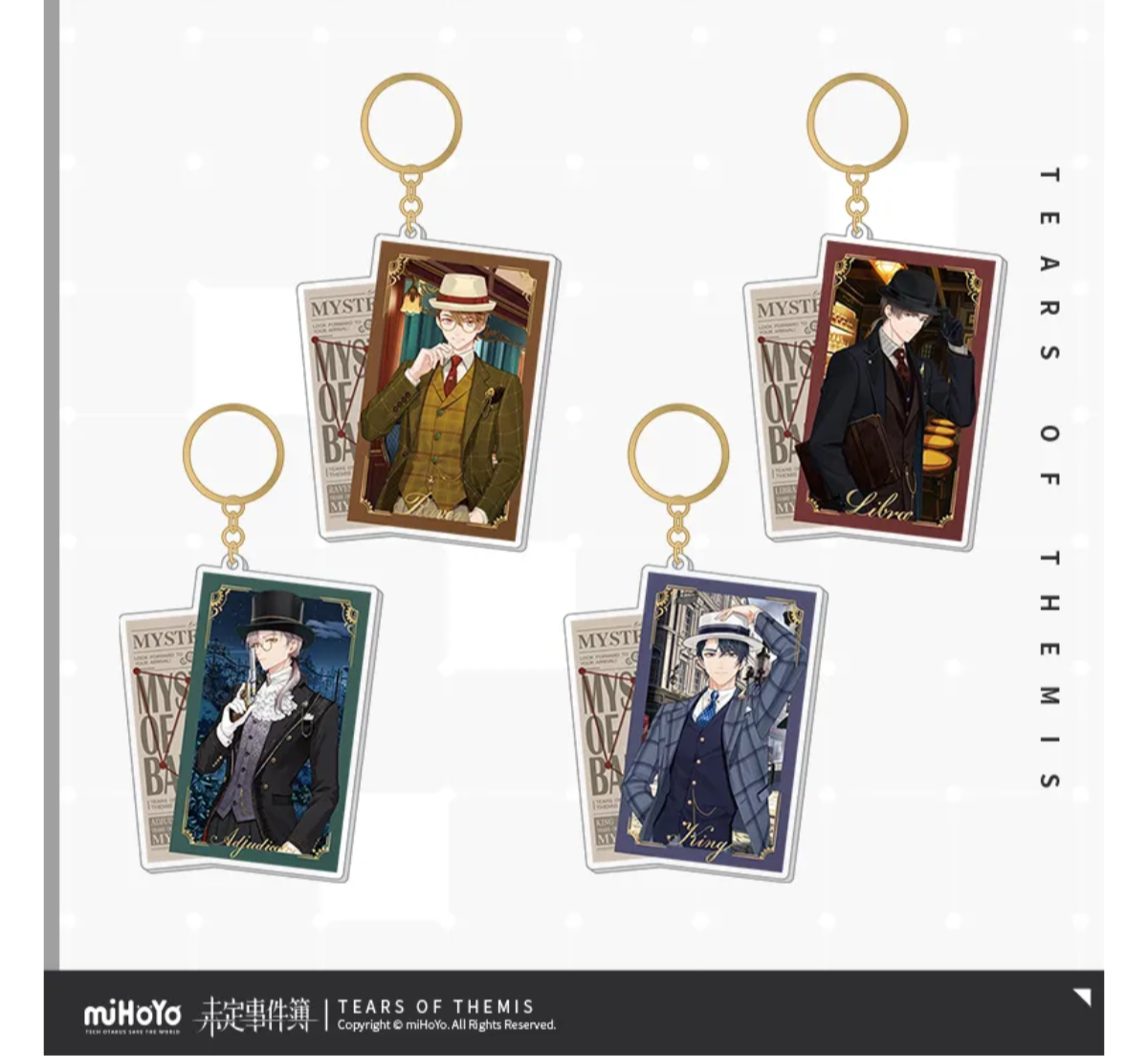 miHoYo Tears of Themis Love Beckeron Acrylic Keychain Series-Xia Yan-miHoYo-Ace Cards & Collectibles