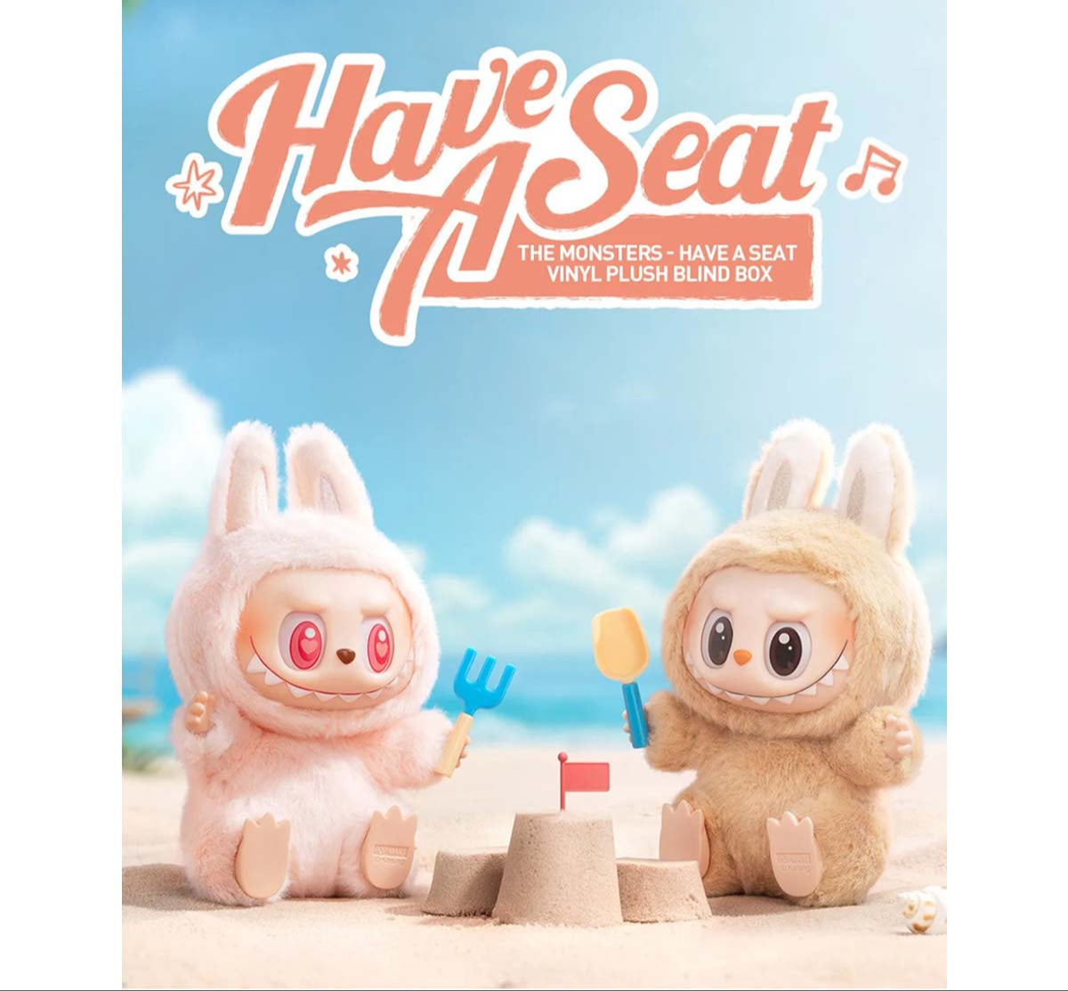 THE MONSTERS "Labubu" Have a Seat Vinyl Plush Blind Box-Single Box (Random)-popmart-Ace Cards & Collectibles