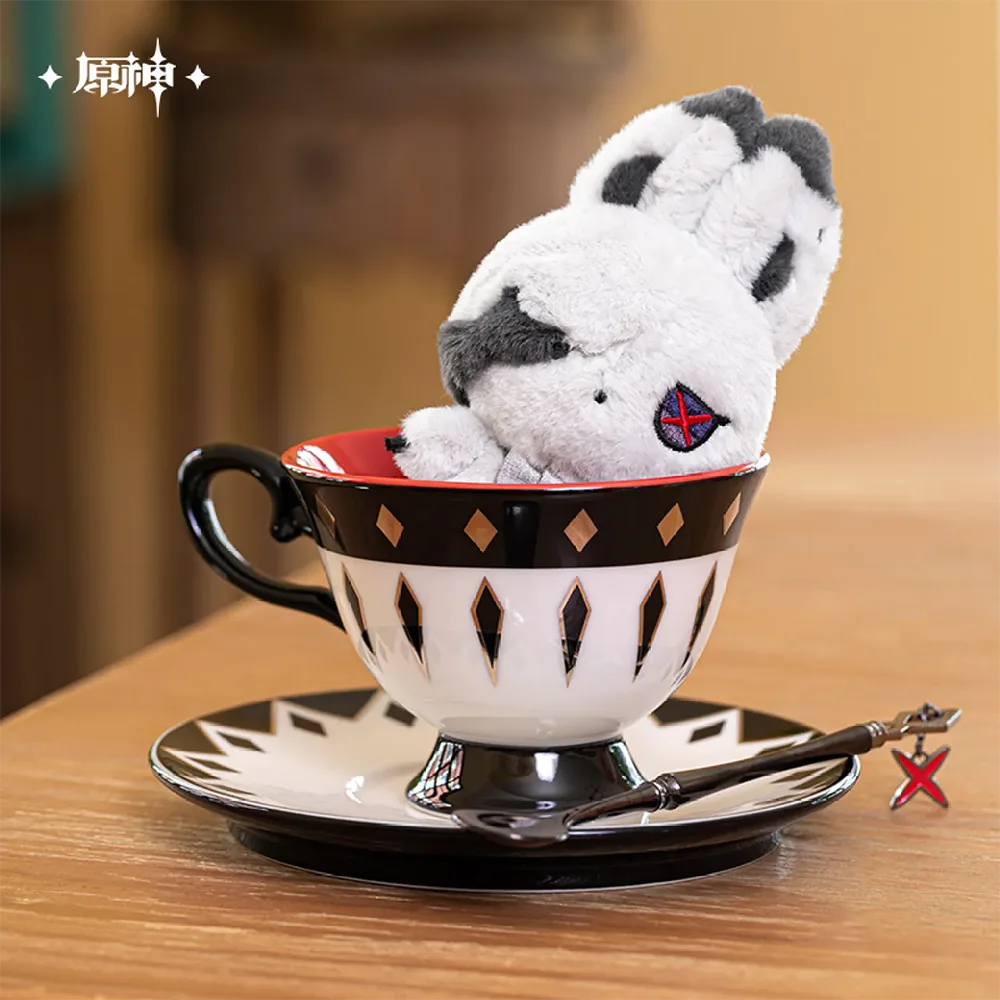 miHoYo Genshin Impact House of the Hearth Rabbit Arlecchino & Clervie Plushie / Keychain
