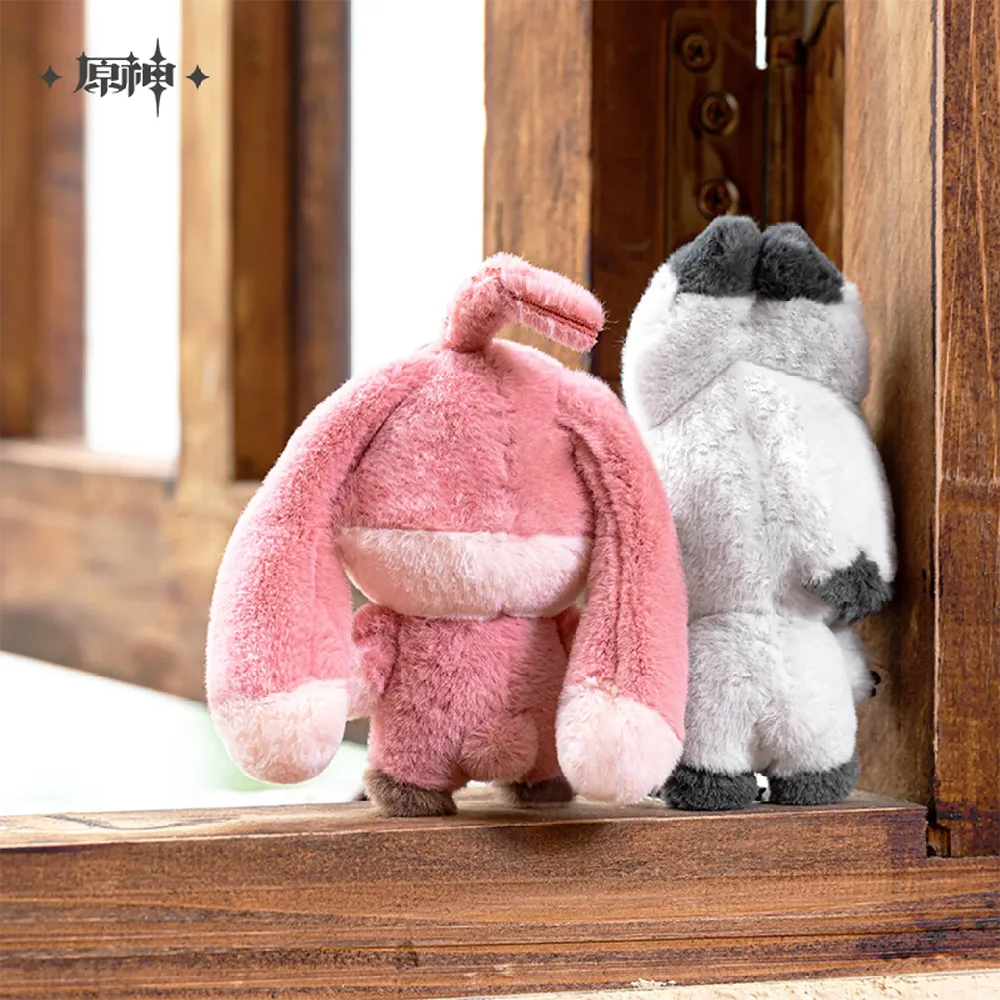 miHoYo Genshin Impact House of the Hearth Rabbit Arlecchino & Clervie Plushie / Keychain