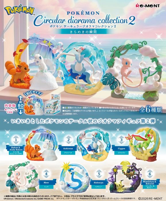 Re-ment Pokemon Circular Diorama Collection 2