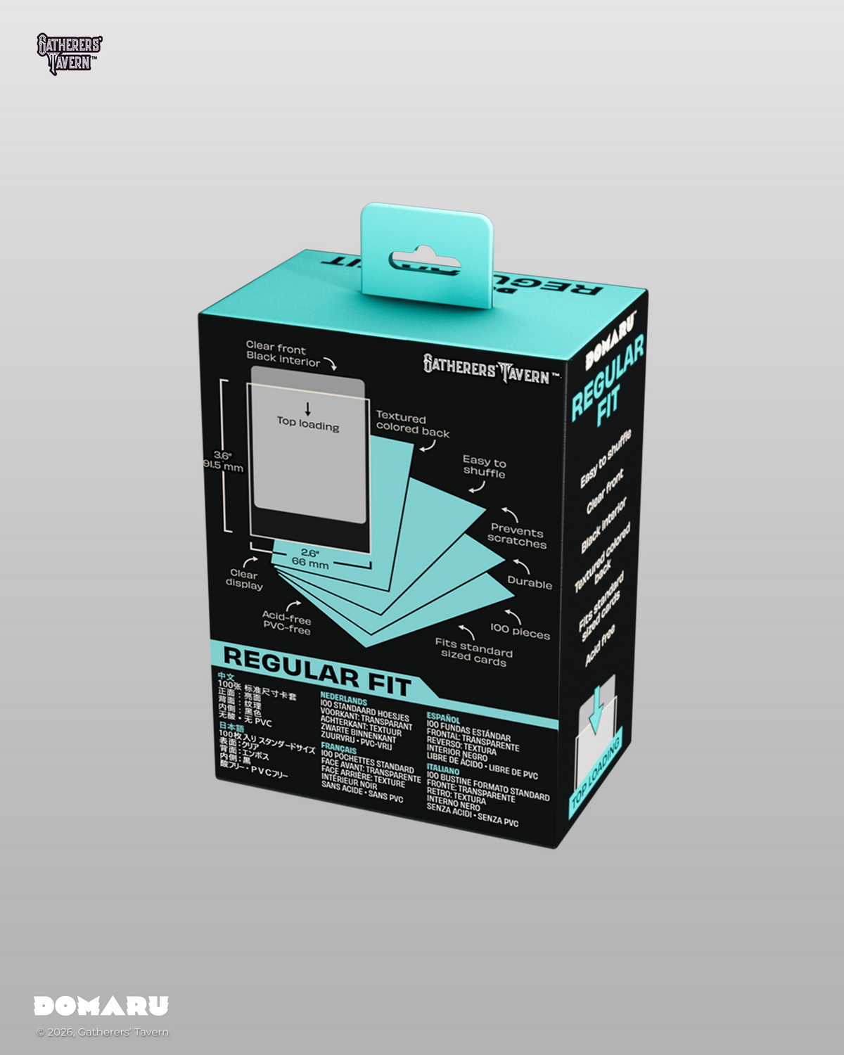 DOMARU Regular Standard Size Fit Sleeves "Rhystic Teal"