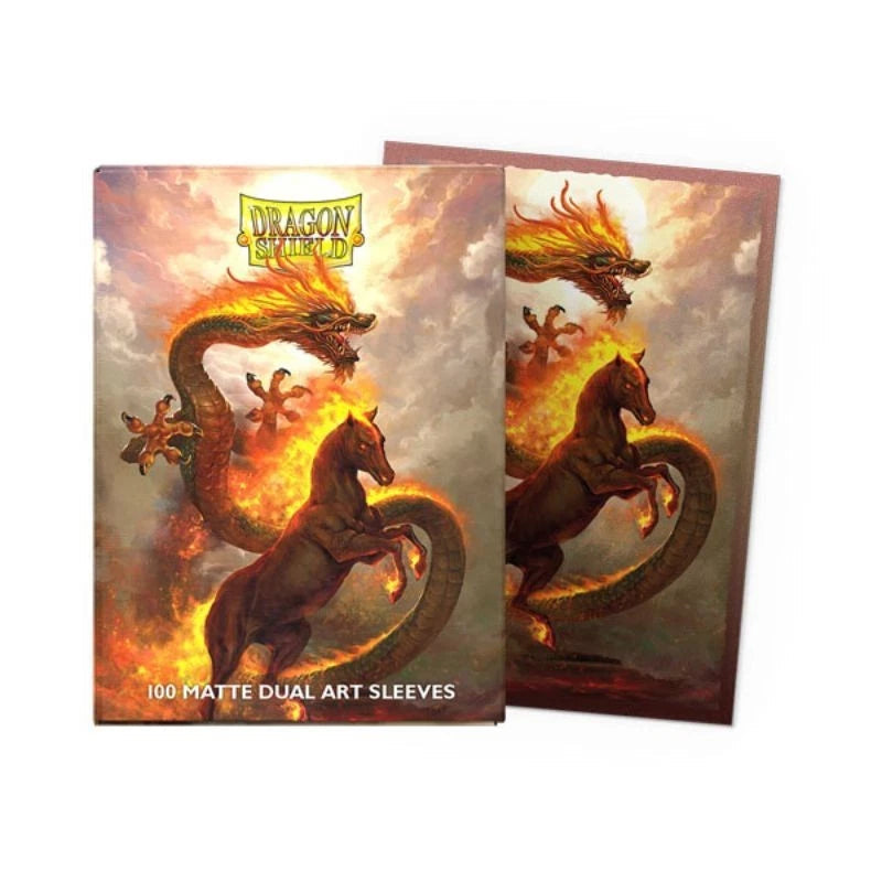 Dragon Shield Sleeve Dual Art Standard Size 100pcs "Fire Horse 2026"