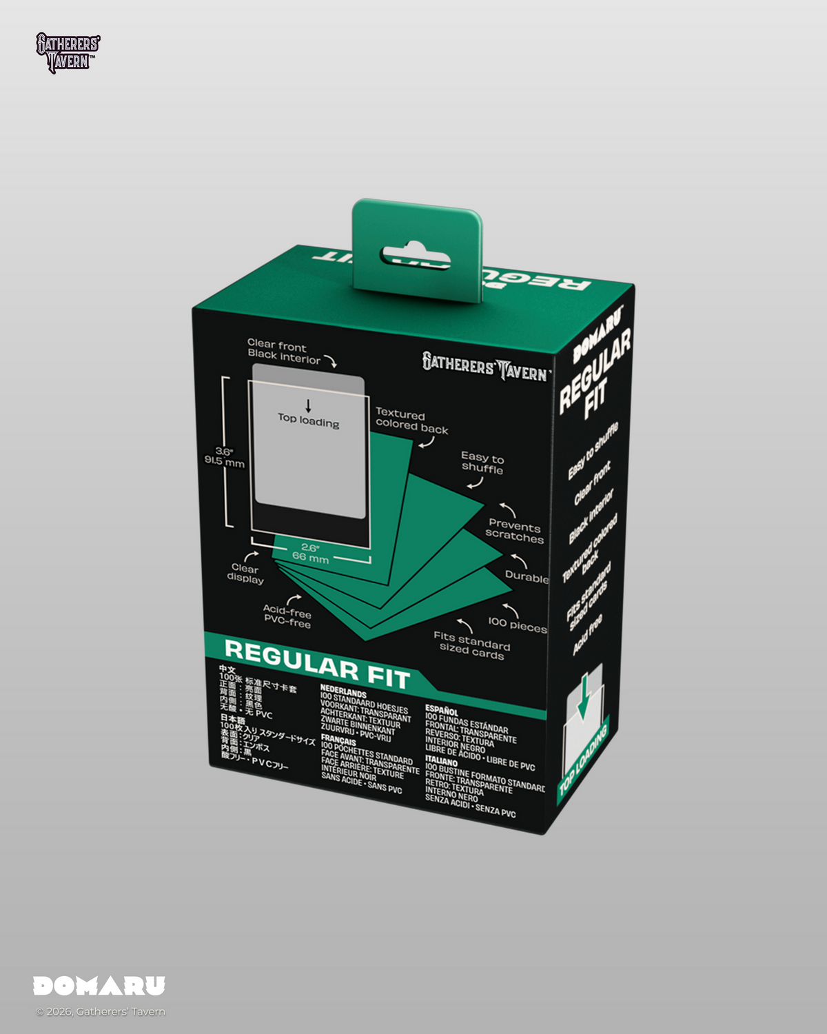 DOMARU Regular Standard Size Fit Sleeves "Sylvan Green"