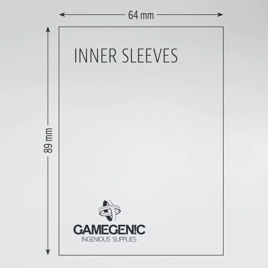Gamegenic Sleeve Standard Size 100pcs &quot;Inner Sleeves&quot;