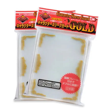 KMC Sleeve Character Sleeve Guard Standard Size 60pcs - Gold Frame-KMC-Ace Cards & Collectibles