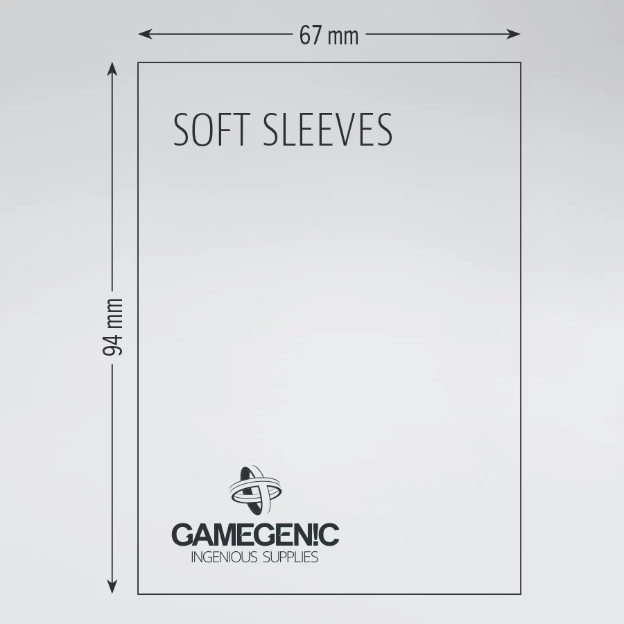 Gamegenic Sleeve Standard Size 100pcs &quot;Soft Sleeves&quot; (Penny Sleeve)