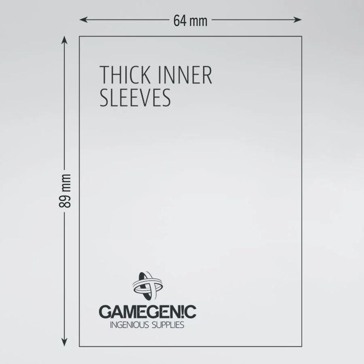 Gamegenic Sleeve Standard Size 50pcs &quot;Thick Inner Sleeve&quot;