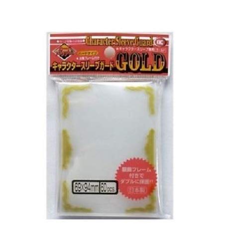 KMC Sleeve Character Sleeve Guard Standard Size 60pcs - Gold Frame