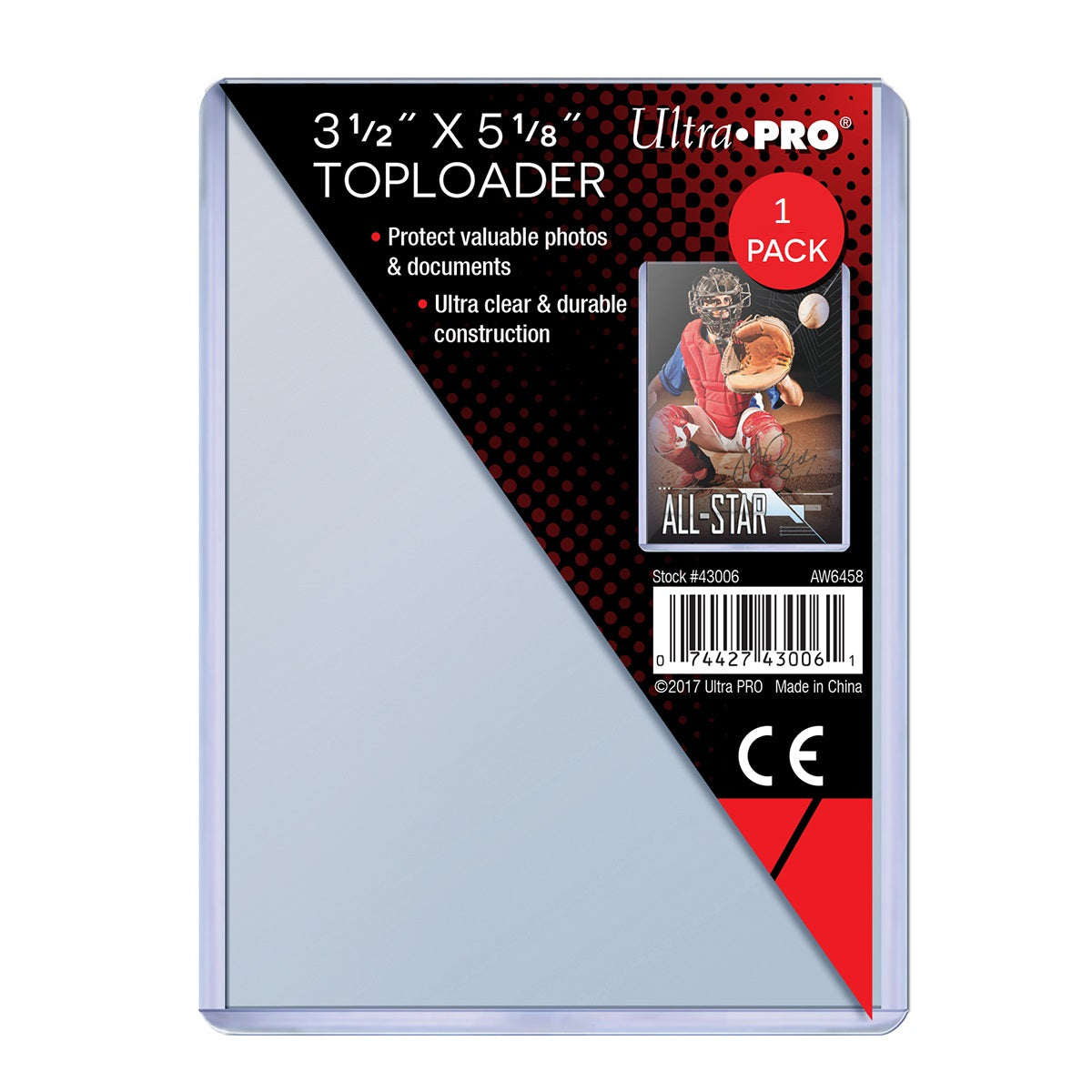 Ultra PRO Toploader 3 1/2&#39; X 5 1/8&#39; (Transformer Card Game Large Card)