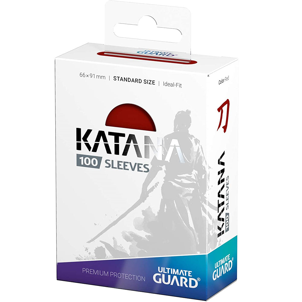 Ultimate Guard Card Sleeves Katana Standard Size - Red