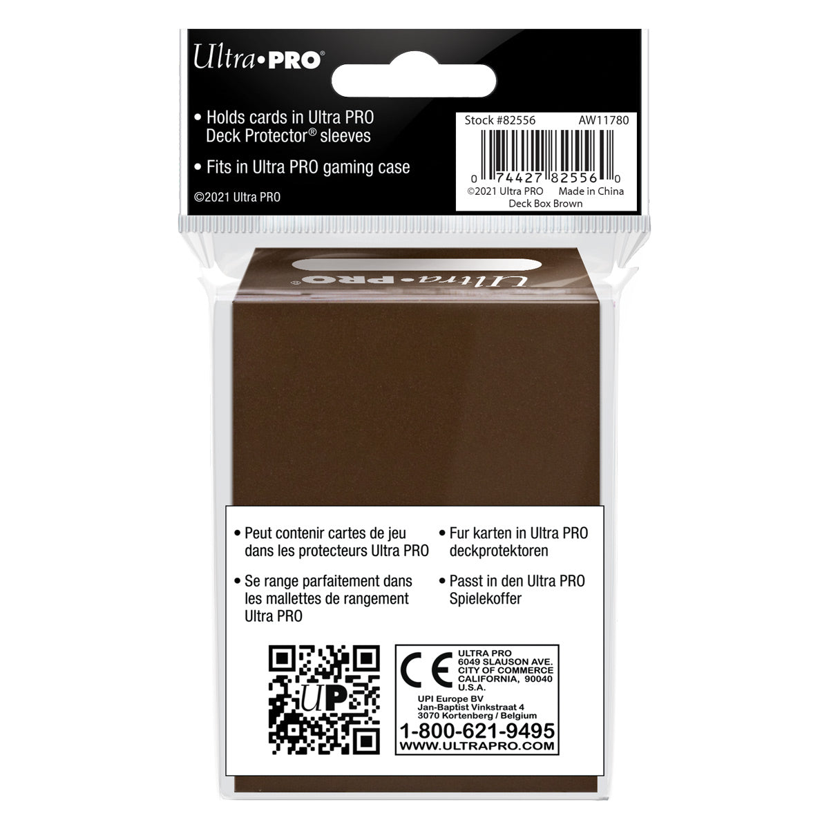 Ultra PRO Deck Box 80+ Eclipse Solid Color - Brown