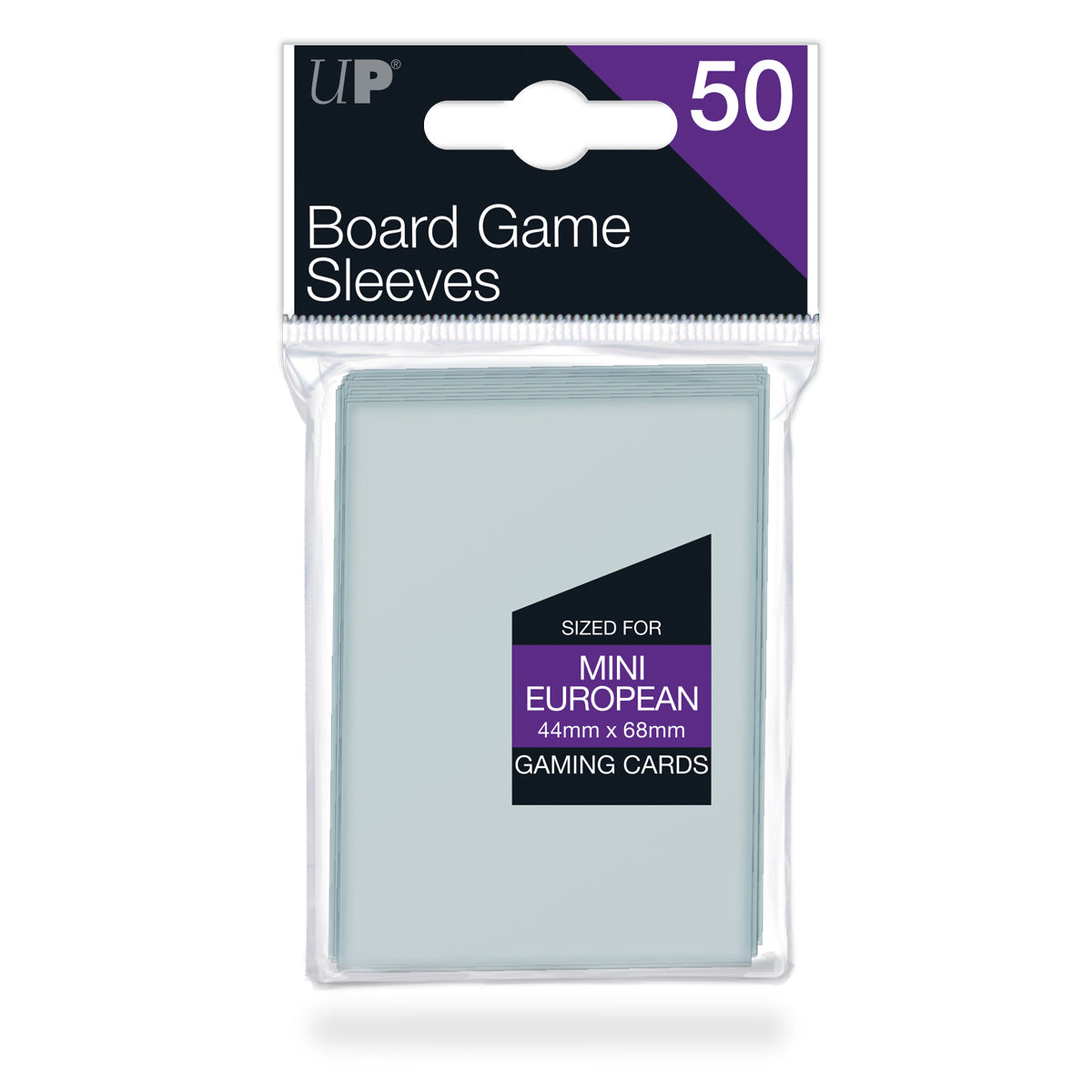 Ultra PRO Board Game Card Sleeve 50ct Mini European Size [44mm X 68mm] (Clear)