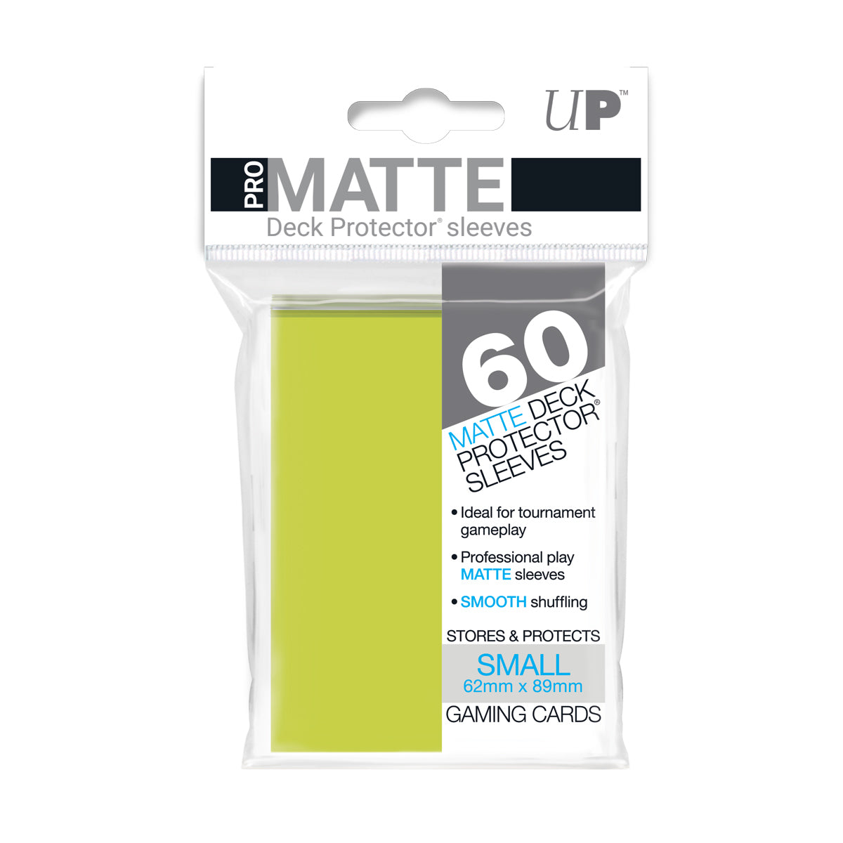 Ultra PRO Card Sleeve Pro-Matte Small 60ct - Bright Yellow