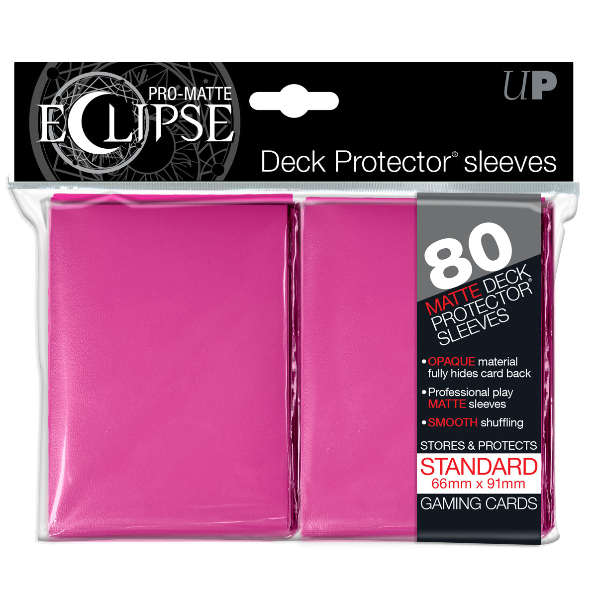 Ultra PRO Card Sleeve Pro-Matte Eclipse Standard 80ct - Pink