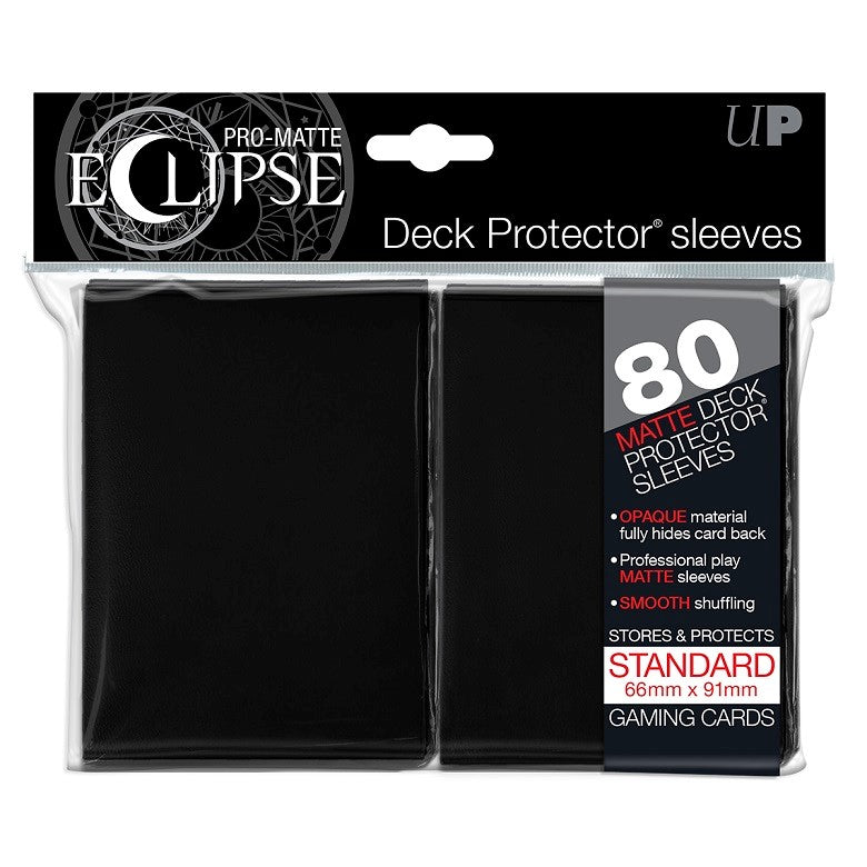 Ultra PRO Card Sleeve Pro-Matte Eclipse Standard 80ct - Black