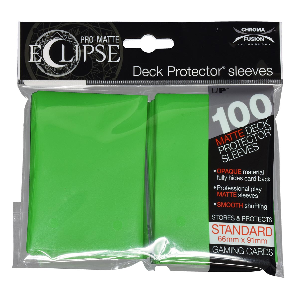 Ultra PRO Card Sleeve Pro-Matte Eclipse Standard 100ct - Lime Green