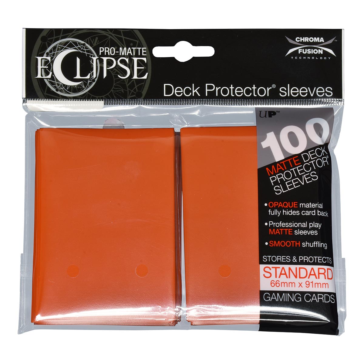 Ultra PRO Card Sleeve Pro-Matte Eclipse Standard 100ct - Pumpkin Orange